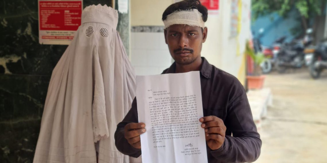 दो पक्षों में हुआ विवाद घायल इब्राहिम फरियाद लेकर पहुंचा कोतवाली