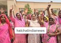 आंगनबाड़ी संयुक्त मोर्चा की सैकड़ों महिलाओं ने एकत्रित होकर मांगो को लेकर किया धरना प्रदर्शन